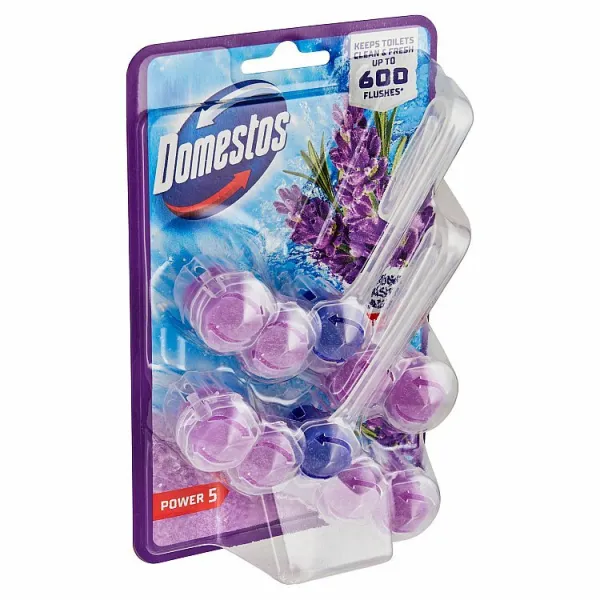 Domestos Power 5 Lavender tuhý WC blok 2x50 g 1bal