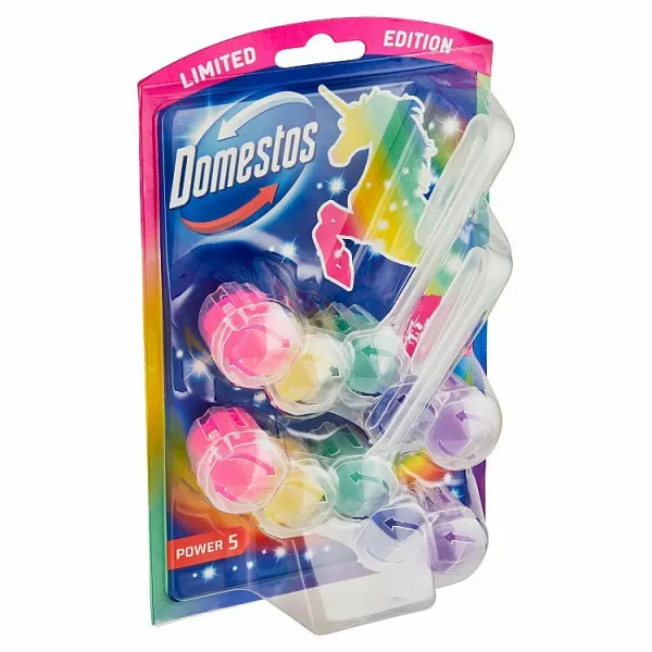 Domestos Power 5 Magic Unicorn tuhý WC blok 2x50g 1bal