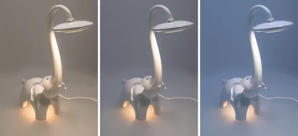 DECOREUM LED stolová lampa slona