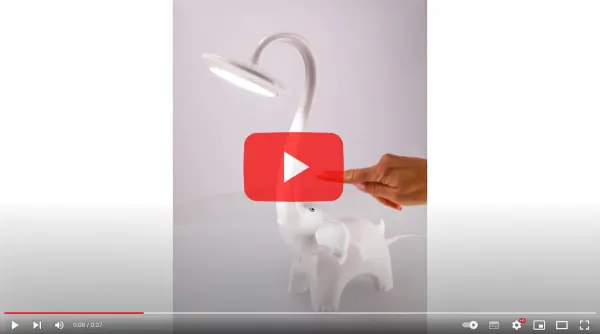DECOREUM LED stolová lampa slona