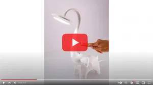 DECOREUM LED stolová lampa slona