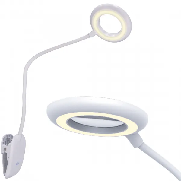 DECOREUM LED stolová lampa s klipom