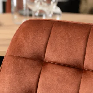 JAKS Jedálenská stolička hnedá velúr Rick