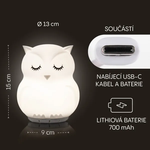 Zopa nočné svetielko s reproduktorom Zajačik