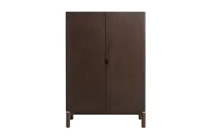 Furniria Dizajnová skrinka Takayoshi 130 cm tmavohnedá