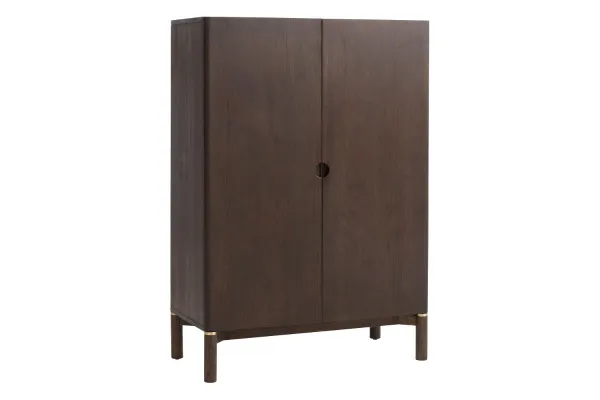 Furniria Dizajnová skrinka Takayoshi 130 cm tmavohnedá