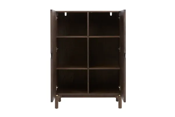 Furniria Dizajnová skrinka Takayoshi 130 cm tmavohnedá