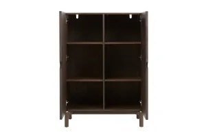 Furniria Dizajnová skrinka Takayoshi 130 cm tmavohnedá