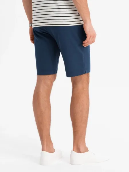 Elegantné kraťasy pre pánov tmavo-modré