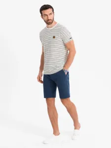 Elegantné kraťasy pre pánov tmavo-modré