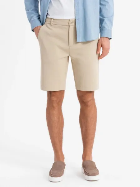 Elegantné kraťasy pre pánov pieskové