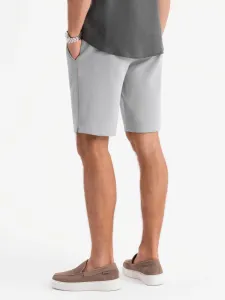 Elegantné kraťasy pre pánov svetlo-šedé