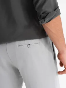Elegantné kraťasy pre pánov svetlo-šedé