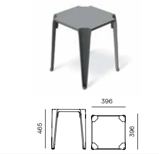Prosperplast Zahradní odkládací stolek LOTTIES 39,6x39,6x46,5 cm béžový