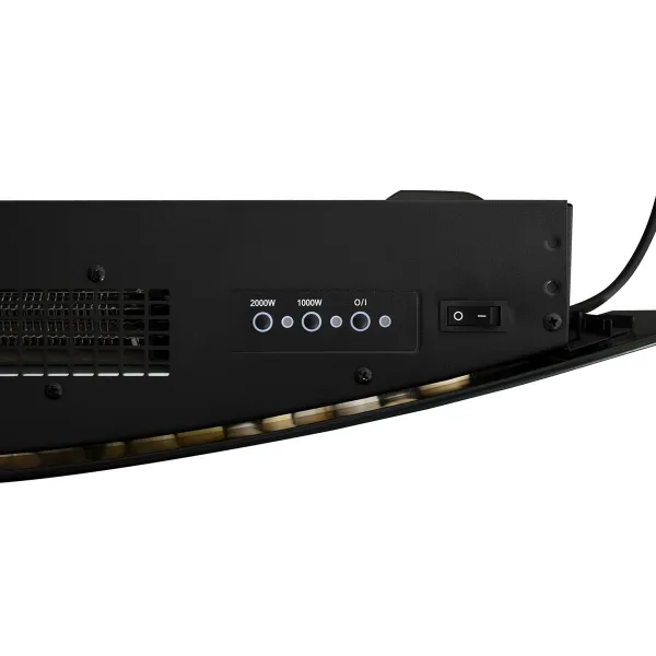 HOMCOM Elektrický krb na zeď s 3D efektem plamene