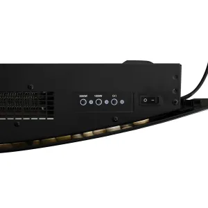 HOMCOM Elektrický krb na zeď s 3D efektem plamene