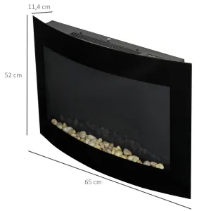 HOMCOM Elektrický krb na zeď s 3D efektem plamene