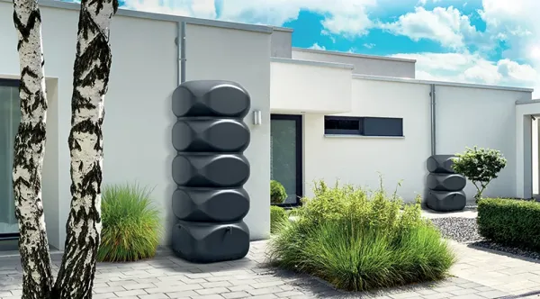 Prosperplast Sud na dažďovú vodu GUBOS 1000 l sivý