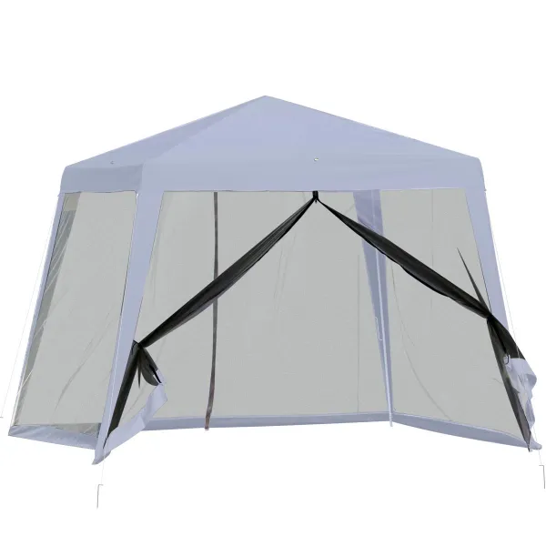 Outsunny Zahradní altán s moskytiérou, 3 x 3 x 2,5 m