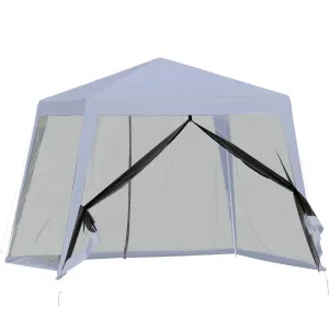 Outsunny Zahradní altán s moskytiérou, 3 x 3 x 2,5 m