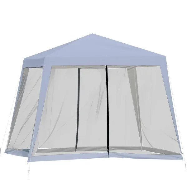 Outsunny Zahradní altán s moskytiérou, 3 x 3 x 2,5 m