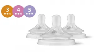 Philips AVENT Cumlík Natural Response  mix 1m+,3m+,6m+, 3 ks
