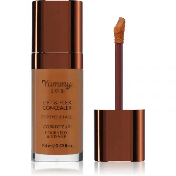 Danessa Myricks Beauty Yummy Skin Lift & Flex Concealer tekutý korektor s matným efektom odtieň 14 - Dark With Golden Undertones 8.4 ml