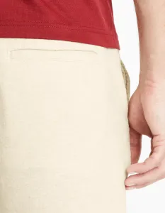 Béžové pánske nohavice s prímesou ľanu Celio Dolinco