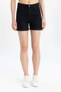 DEFACTO Normal Waist Folded Leg Basic Jean Shorts