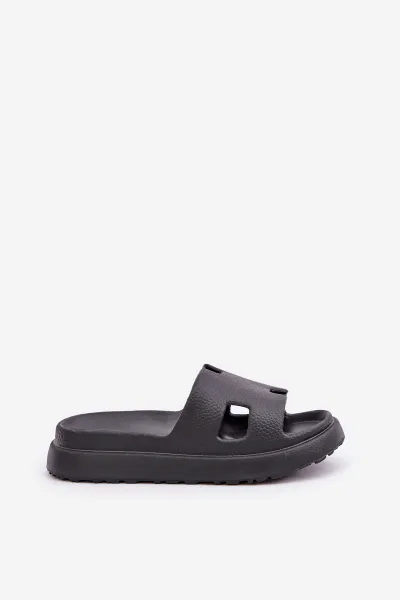 PS1 Pena Papuče S Výrezmi Čierne Neladith