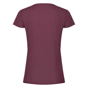 Burgundy Women's T-shirt Lady fit Original Fruit of the Loom