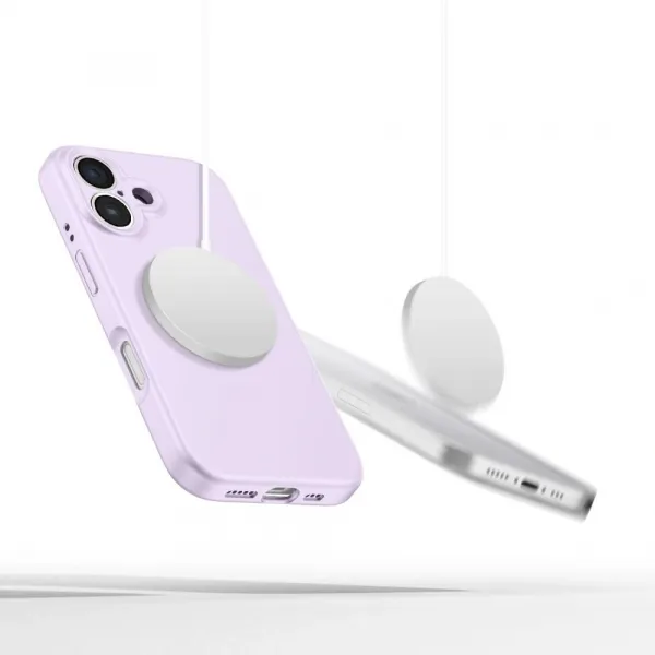 Tech-Protect Liquid Silicone MagSafe, iPhone 16e / 17e, fialový