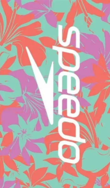 Speedo beach towel red/multi zeleno/červená
