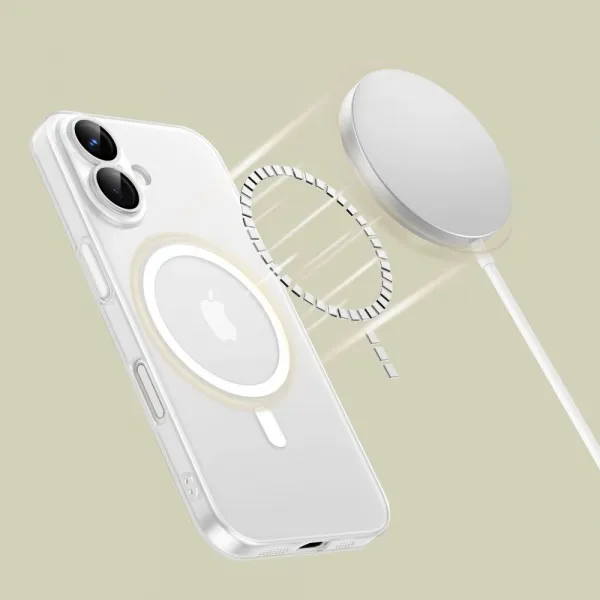 Tech-Protect MagSlim MagSafe kryt na iPhone 16e, priesvitný