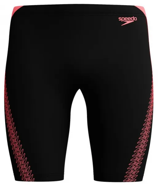 Speedo hyperboom splice jammer black/coral sands s - uk32