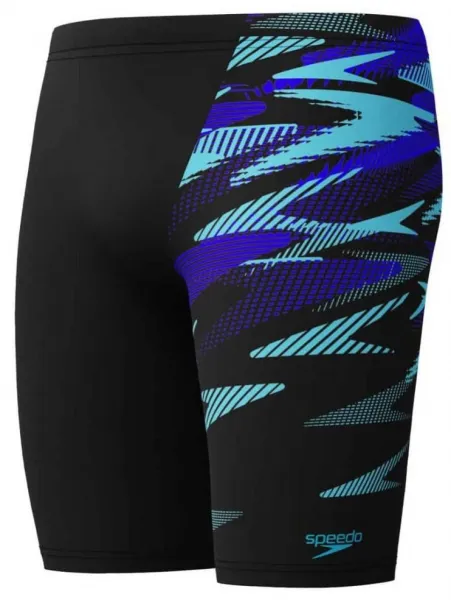 Speedo hyperboom v-cut jammer black/cobalt blue xxl - uk40