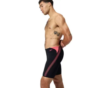 Speedo hyperboom splice jammer black/coral sands s - uk32