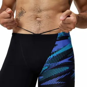 Speedo hyperboom v-cut jammer black/cobalt blue xxl - uk40