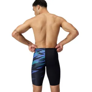 Speedo hyperboom v-cut jammer black/cobalt blue xxl - uk40