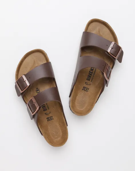 Šľapky Birkenstock Arizona pánske, hnedá farba
