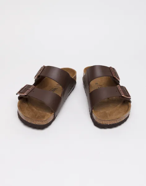 Šľapky Birkenstock Arizona pánske, hnedá farba