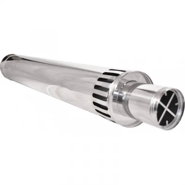 Prodmax | Ukončenie bočné (1000mm) ø60/100 mm nerez kondenz NDK04/60/100
