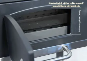Cattara 13040 Gril na dřevěné uhlí Royal