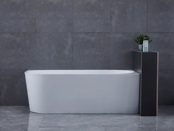 AQUALINE - TIBERA R rohová stojaca vaňa 170x80cm, biela E1015