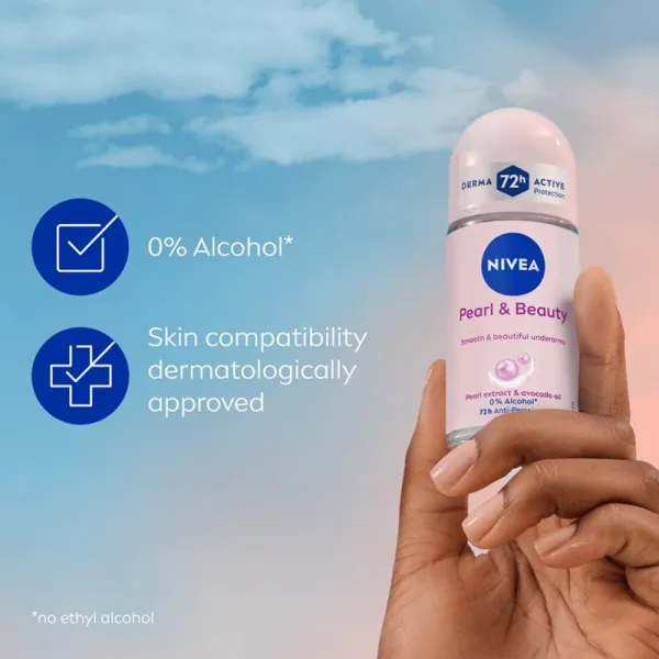 NIVEA Pearl & Beauty guličkový antiperspirant pre ženy 72h 50 ml