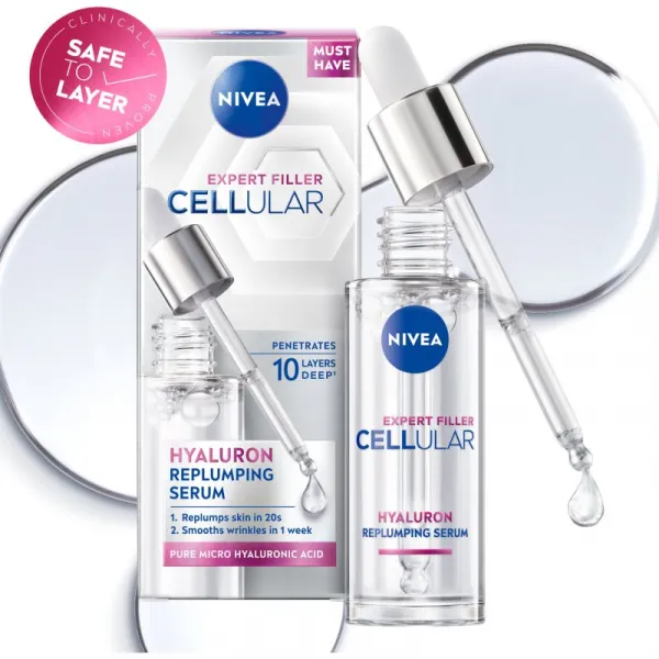 NIVEA Cellular Expert Filler vyplňujúce sérum s kyselinou hyalurónovou 30 ml