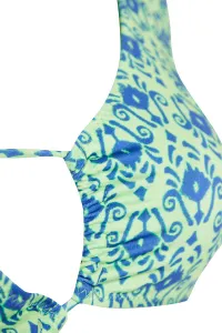 Trendyol Etnický vzor Tunel Trojuholník Bikini Top