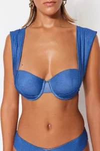 Trendyol Blue Underwire Bikini Top