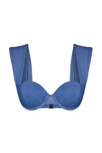 Trendyol Blue Underwire Bikini Top