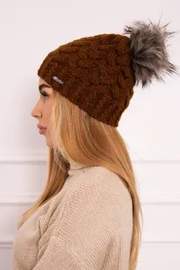 Kesi Čapica s fleece Daria K217 svetlo hnedá